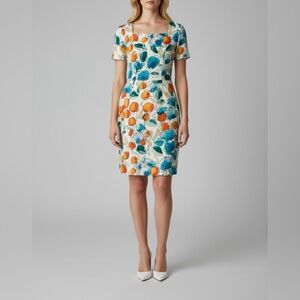 Dolce & Gabbana Watercolor Floral Sheath Dress